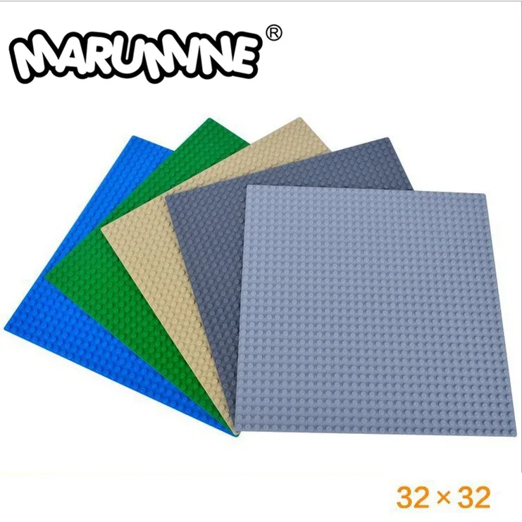 MARUMINE 2 uds x 32x32 puntos placa base clásico DIY piezas de bloques de construcción a granel 3811 Ladrillos educativos juguetes