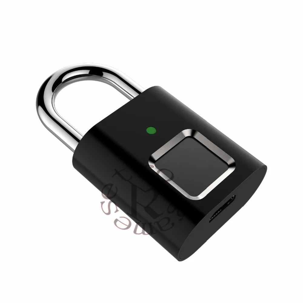 Anytek USB Перезаряжаемый L34 смарт-замок без ключа для отпечатков пальцев с длительным временем ожидания, Противоугонный замок для безопасности, дверной замок для багажа