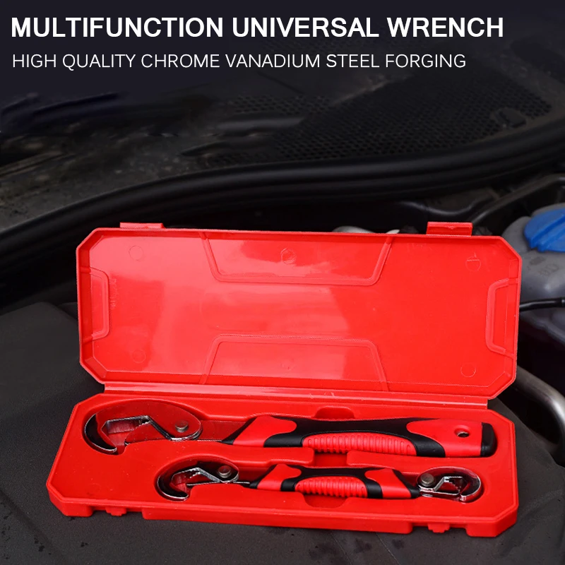

Wrench Set Universal Keys Multi-Function Adjustable Portable Torque Ratchet Oil Filter Spanner Hand Tools Universal