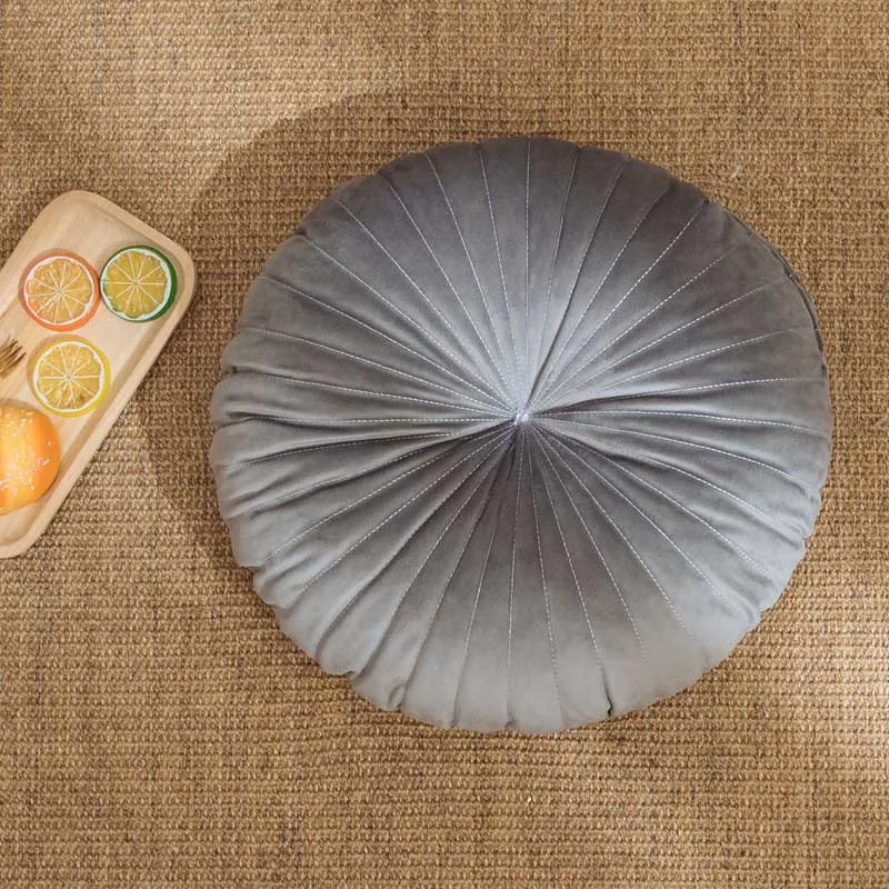 Бархатная круглая подушка напольный пуф украшение для домашнего дивана тыква