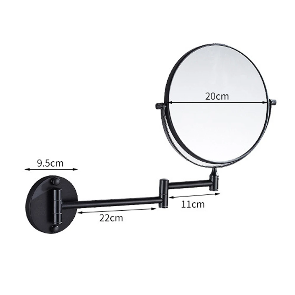 Bathroom Makeup Mirror Double Side 3x to 1x Magnification 360 Degrees Rotate Cosmetic Mirror 8\