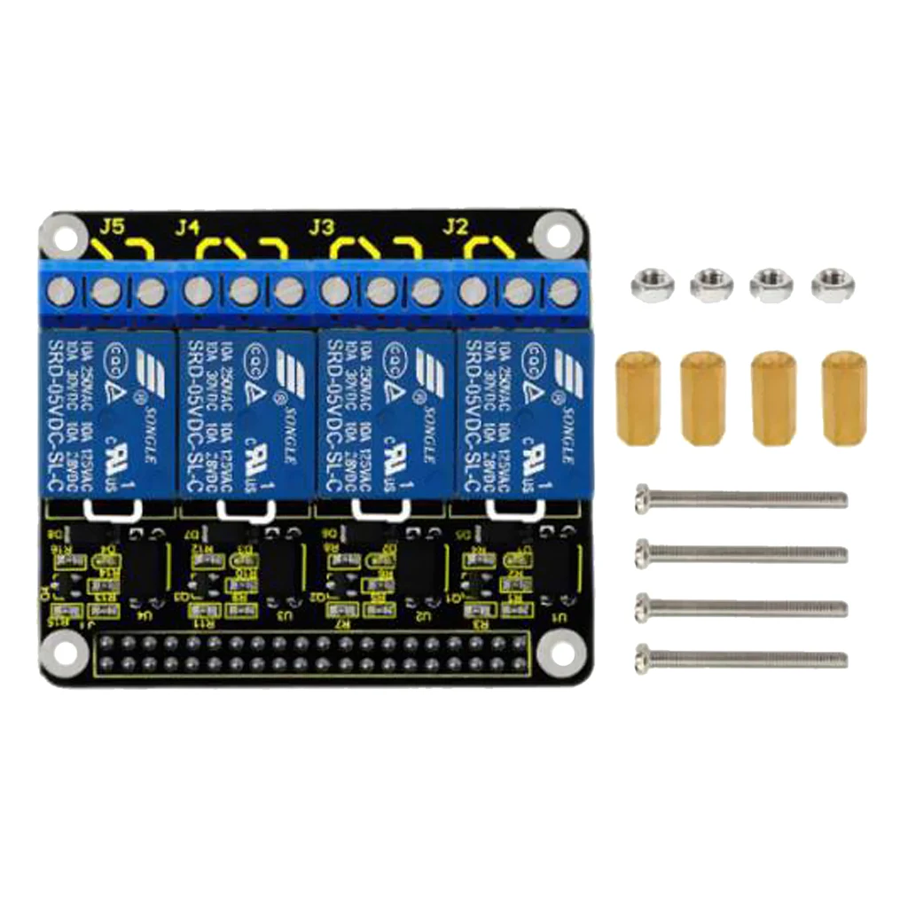 

Keyestudio RPI 4 Channel Relay Board Module 5V Relay Shield for Raspberry Pi