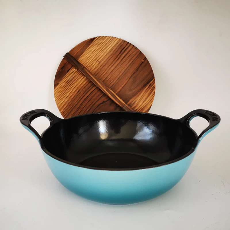 Le Creuset Of America Enameled Cast Iron Balti Dish, 3-Quart, Caribbean