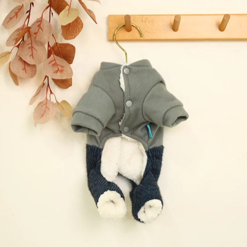 腮红花朵熊四脚裤棉衣_5932