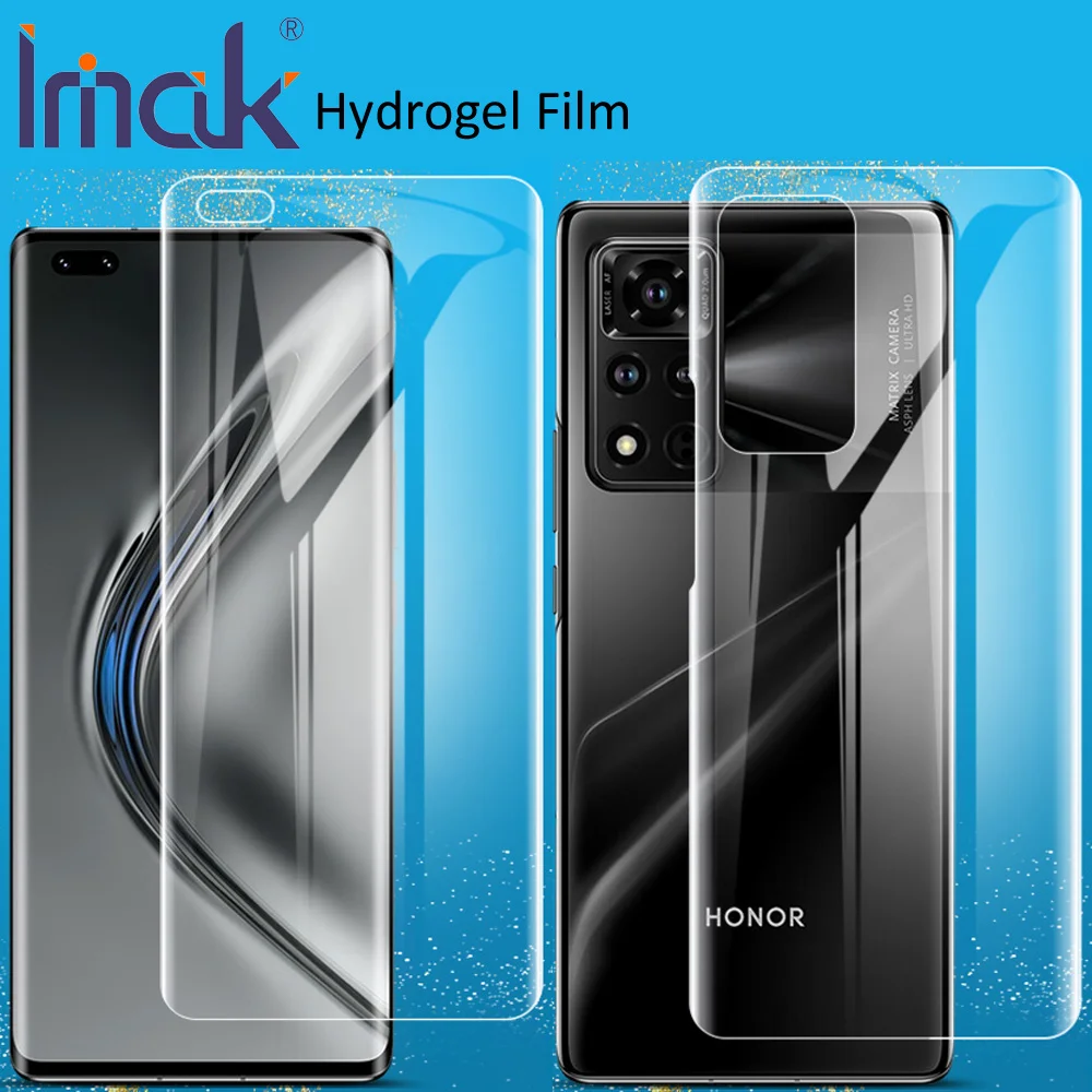 Гидрогелевая пленка imak Для Honor View 40 V40 мягкая прозрачная защитная для заднего и
