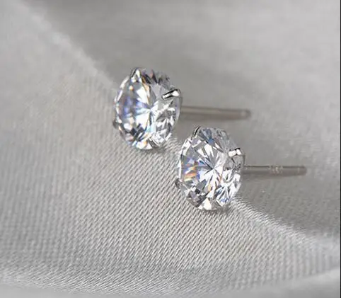 Earring Простой v-образный вырез Boho свадебный наряд А-силуэт кружева аппликации свадебное платье Элегантное колпачковые втулки без спинки развертки - Цвет: Earring