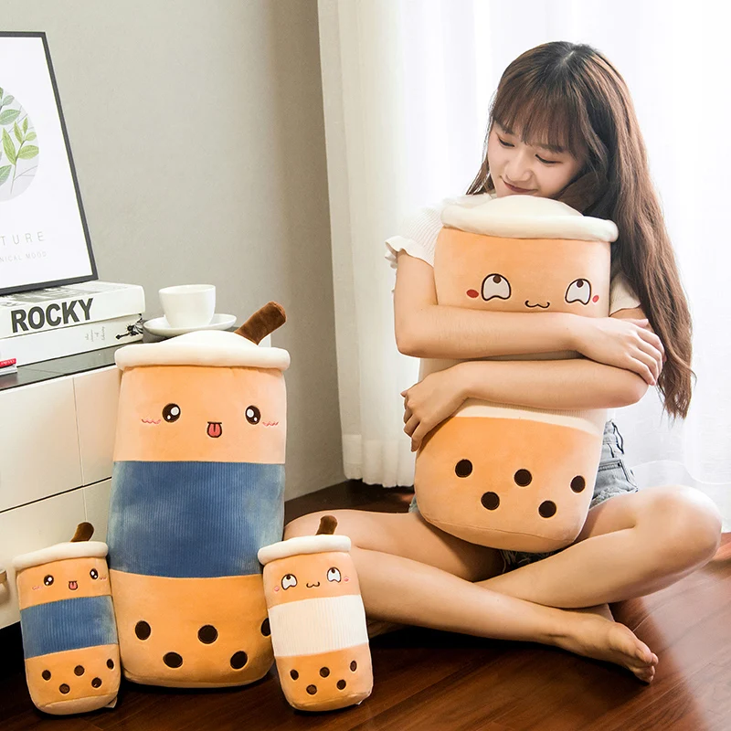 Kawaii реальная жизнь пузырьковая чайная чашка плюшевые игрушки милая мягкая