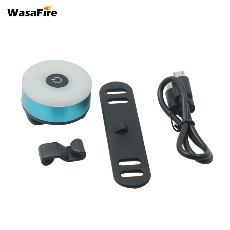 Водонепроницаемый светодиодный велосипедный светильник WasaFire с зарядкой от USB, задний светильник, задний светильник, Аксессуары для велосипеда
