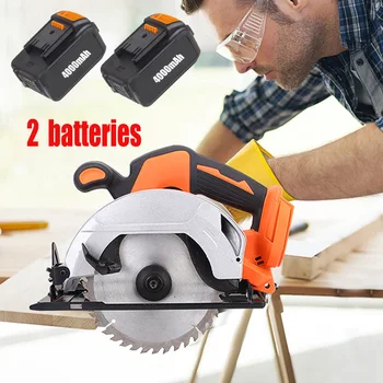 

Electric Circular Saw with 2 batteries For Woodworking Multi-function Cutting Machine Electric Saw Power Tools