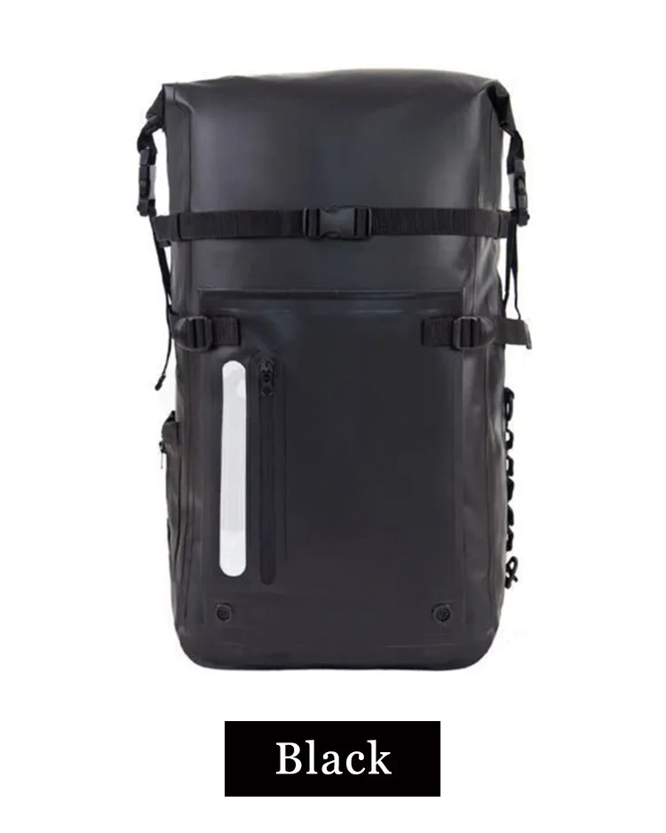 30L À Prova D' Água Dry Bag Mochila Encerramento Roll Top e Almofadado Acolchoado no Painel Traseiro