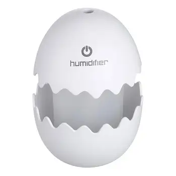 

100ml Simple Humidifier LED Egg Shape Essential Oil Aroma Diffuser Ultrasonic Air Purifier USB Nano Spray Atomizer