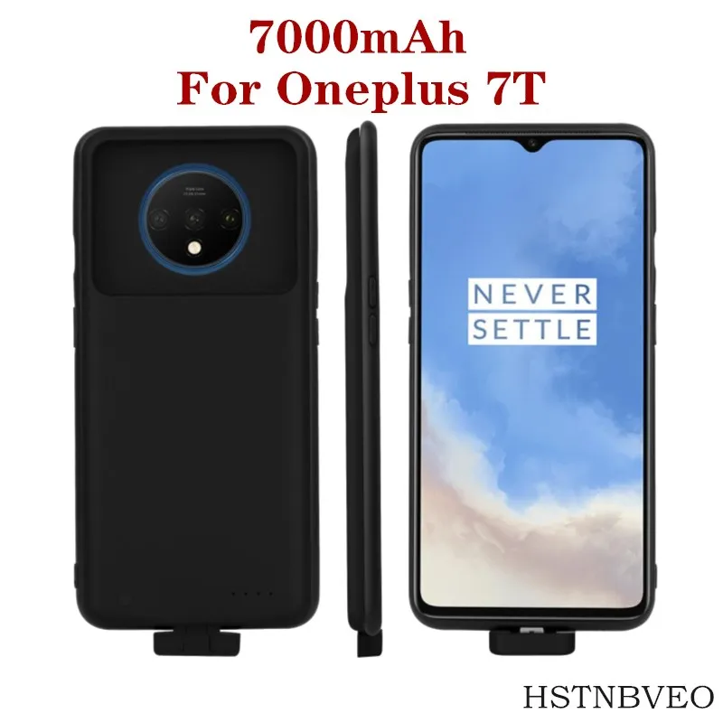 

Power Cases Slim Silicone shockproof Battery Case For Oneplus 7T Battery Charger Cases Power bank Back clip battery Cover