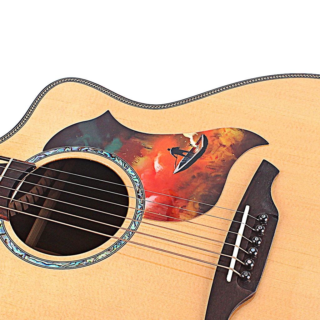 Acoustic Guitar Pickguard Pick Guard Scratch Plate Self adhesive Pickguard for Acoustic Guitar
