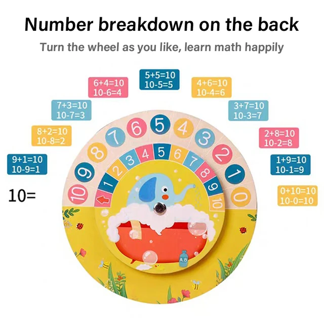 Kids Montessori Wooden Clock Toys Time Learning Teaching Aids Educational Toys For Children Primary School Clever Board Toy 5