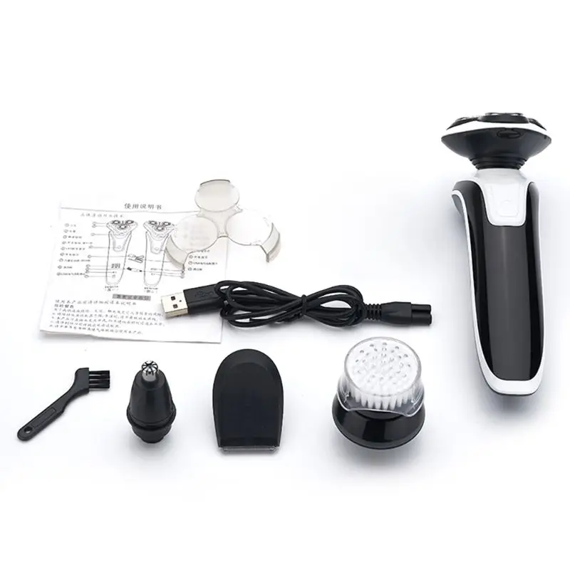 

1Set USB Charging Rotary Shaver Smart Electric Razor Men Beard Shaving Trimmer