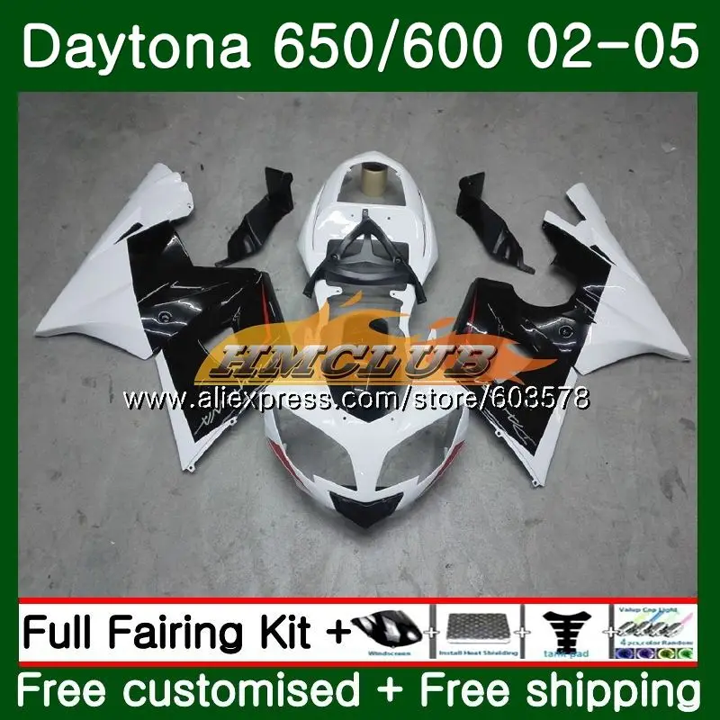 No. 1 Средства ухода за кожей для Triumph Daytona 650 600 2002 2003 2004 2005 Daytona600 46CL. 27 Daytona650 Daytona 600 02 03 04 05 чернобелый обтекатель - Цвет: No. 1