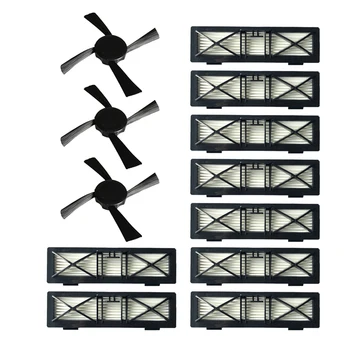 

9*Filters + 3*Side Brushes For Neato Botvac D Series Vacuum Cleaner Accessories
