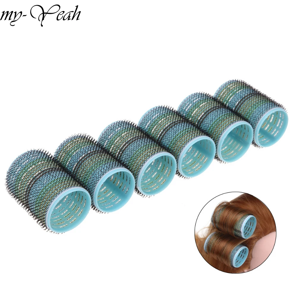 6 шт./компл. Пластик Плойка для завивки волос домашнего использования прическа