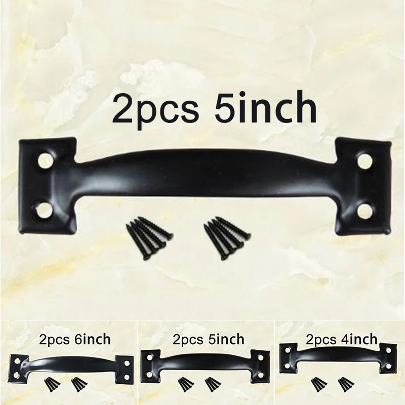 2 шт. железная дверная ручка для сарая ворот тяга сверхмощная деревянная
