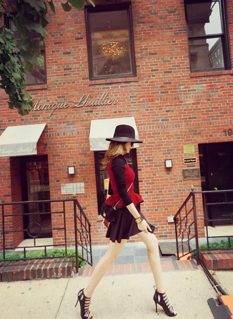 ZLD simple Wide Brim Autumn Female Fashion Top Jazz Cap Winter Fashion Wool Fedora Hat For Women Chapeau Femme Top hat
