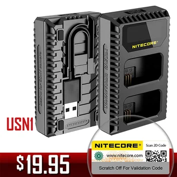

Nitecore USN1 Digital Dual Slot Travel Camera Charger For Sony NP-FW50 Batteries, Compatible With a6500 a7 a7II a7R a7R2 a7s