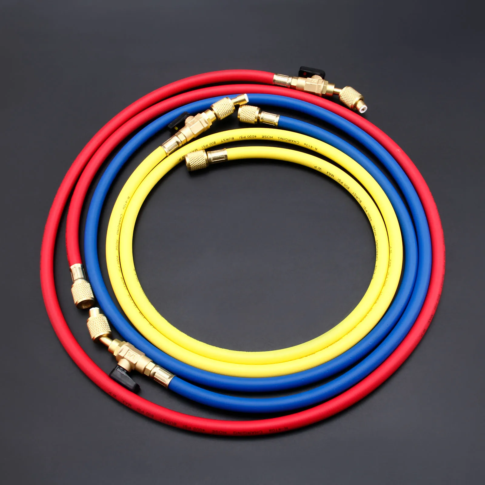 3 шт. R134A AC зарядный шланг/w шаровые краны R410A хладагент шланг с сильными