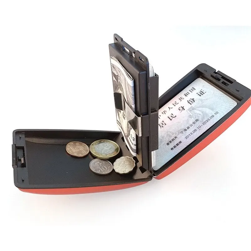 Безопасный кошелек с RFID-защитой для мужчин и женщин винтажный бумажник кредитной