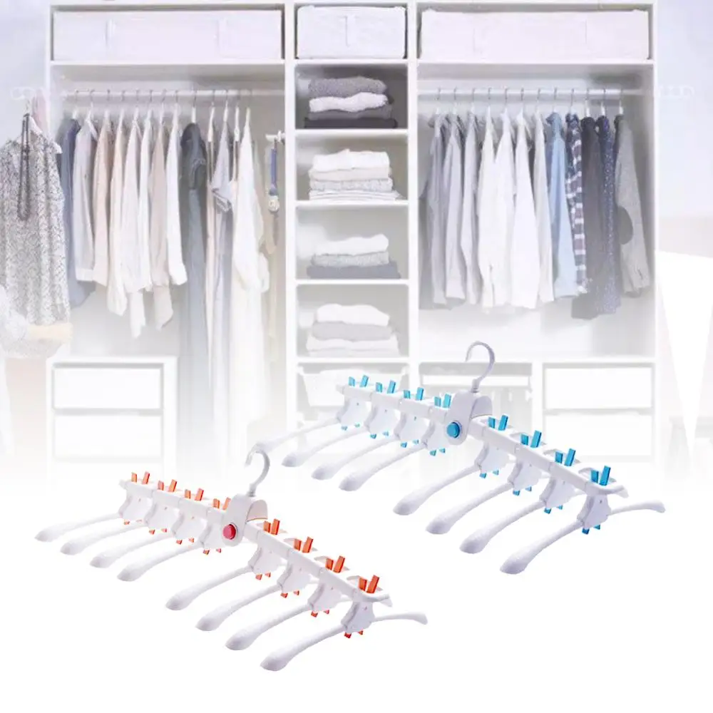 

Multifunctional 360-degree rotating magic hanger folding hanger wardrobe drying clothes home bedroom storage rack