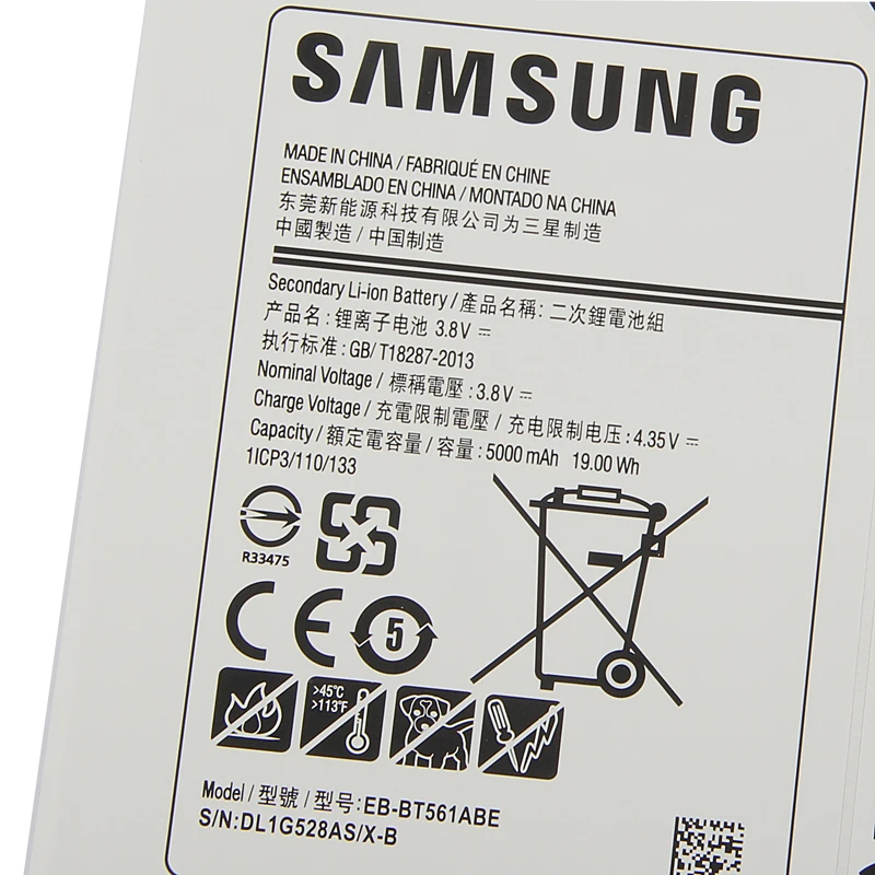 samsung высококачественный EB-BT561ABE аккумулятор для samsung GALAXY T561 Tab E SM-T560 T560 5000mAh