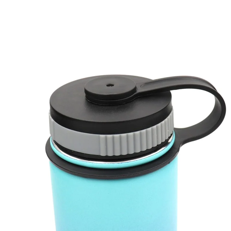 Крышка бутылки воды спирального типа с широким горлышком и верхней крышкой портативная спортивная крышка бутылки из нержавеющей стали с ручкой