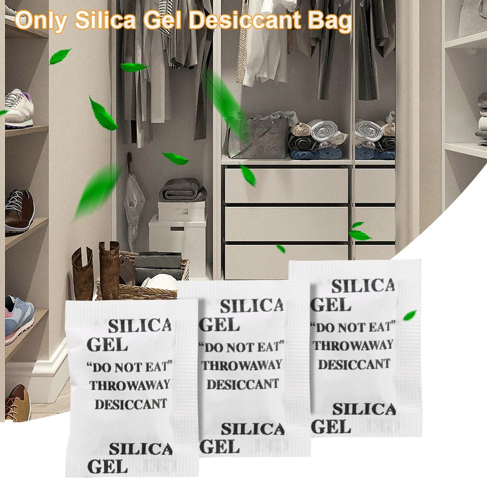 200pcs DIY Silica Gel Desiccant 1g Bags Moisture Absorber Bag Moisture Absorber Moisture Absorbing Bag Silica Gel Desiccant