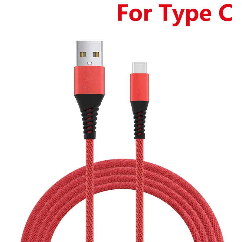 Red 2.1A Быстрая зарядка usb type C кабель для Xiaomi Redmi Note 7 k20 pro mi 9 USB C кабель для мобильного телефона type C Шнур usb type-C устройства - Цвет: Red