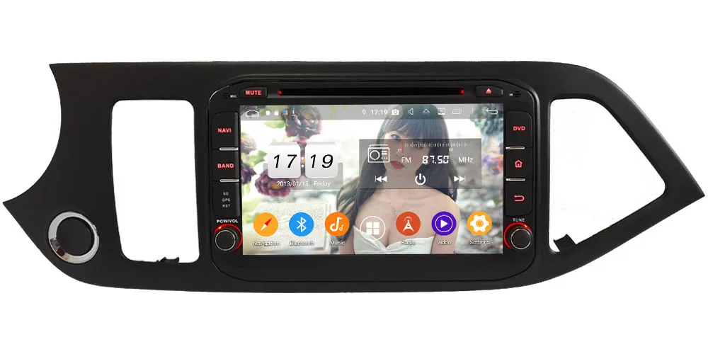Klyde ips 4G wifi Android 9 Восьмиядерный 4 Гб ОЗУ 64 Гб ПЗУ DSP BT автомобильный DVD мультимедийный плеер стерео для Kia Morning Picanto 2011