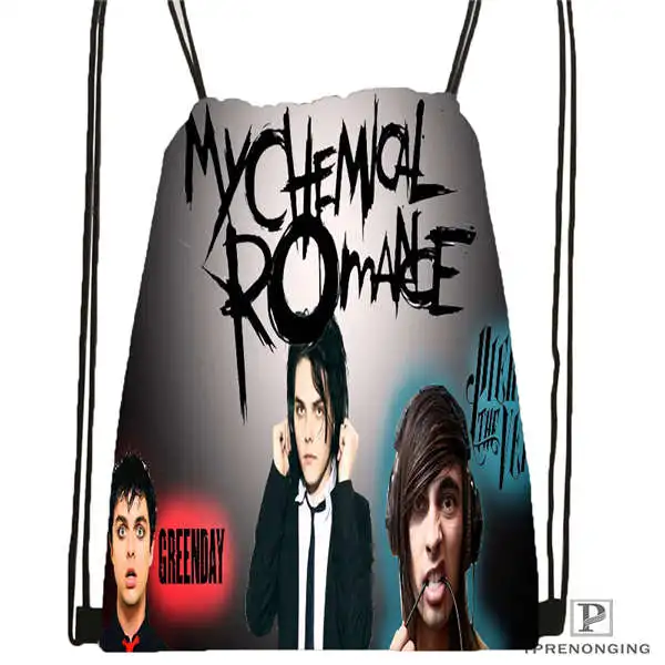 Drawstring Backpack Custom Sleeping With Sirens музыкальная походная сумка на шнурке милый рюкзак для детей(черная спинка) 31x40 см#180531-03-50 - Цвет: Drawstring Backpack