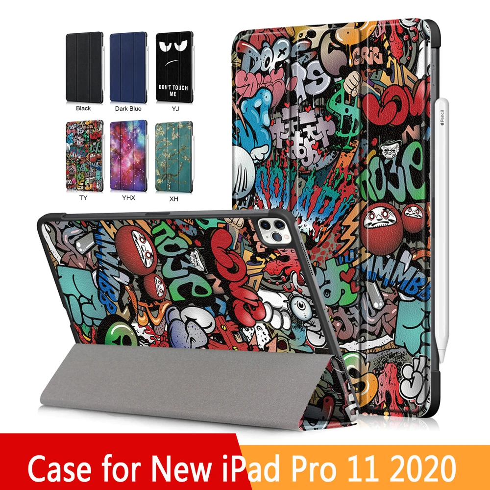 

Smart Cover for New iPad Pro 11 Case PU Leather Magnetic Stand Cover for iPad Case With Auto Wake/Sleep Tablet Case