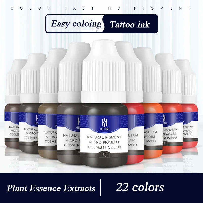 1pc Semi Permanent Makeup Tools Eyebrow Ink Lips Eye Line Tattoo Colors Microblading Pigment Natural Inks for Supplies |