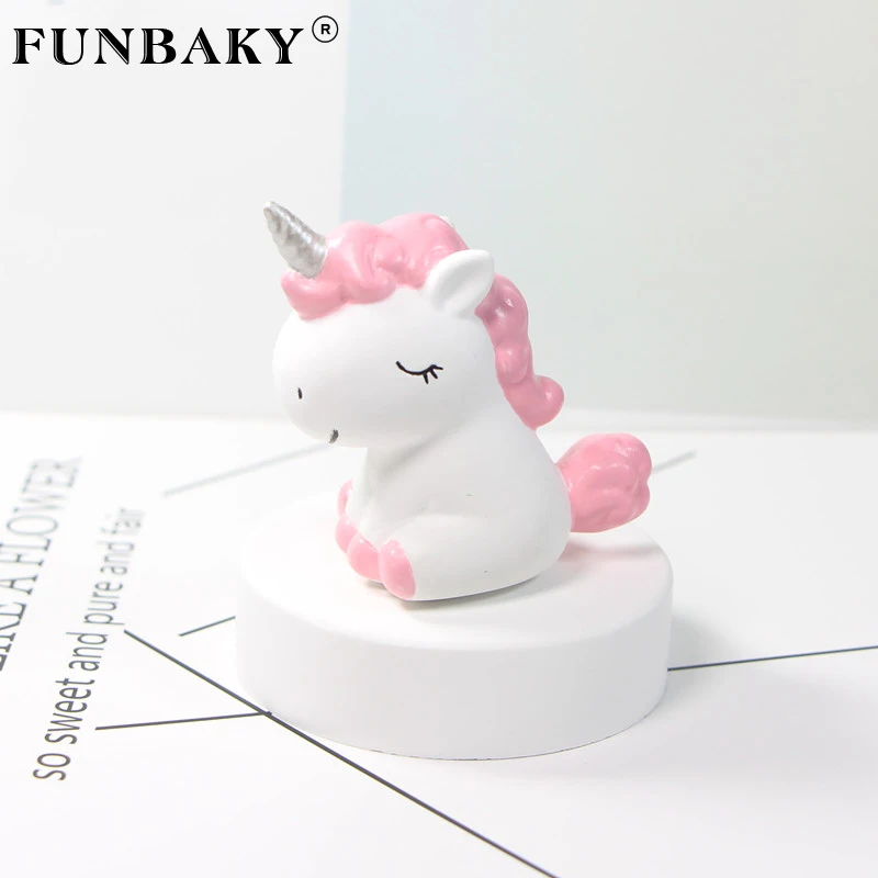FUNBAKY мультфильм Единорог свеча форма ручной работы ароматерапия штукатурка