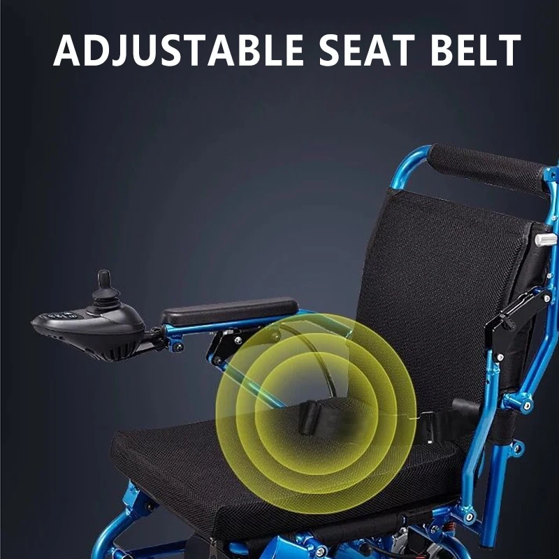  Lightweight Portable Folding Mobility Electric Power Wheelchair For Old Elderly Disabled
