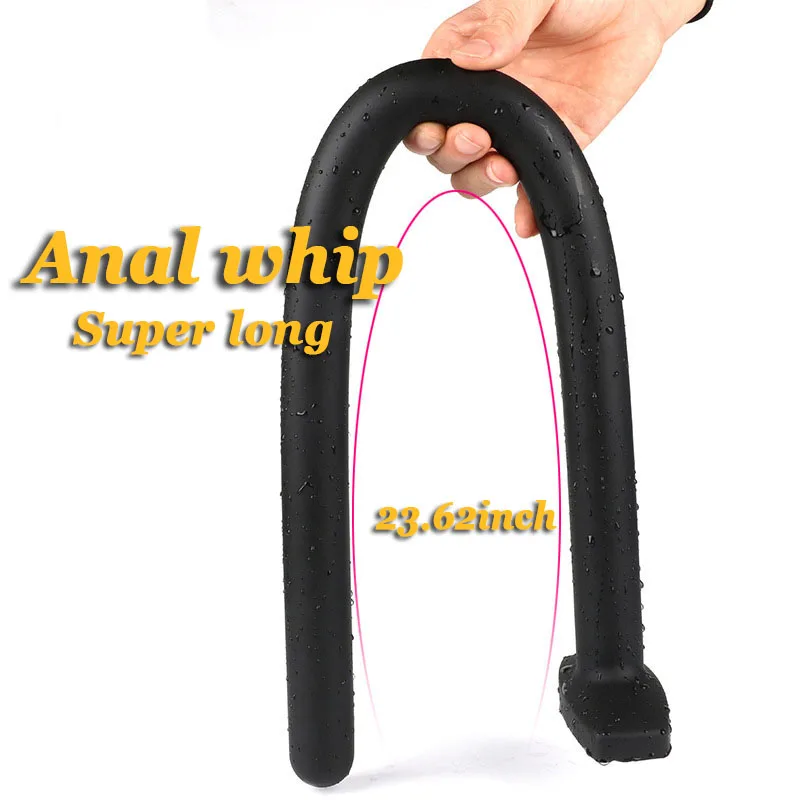 23.62inch Super Long Anal Whip In-depth Man/women Masturbator G Spot Stimulation Plug Massager Buttplug Erotic Toys | Красота и