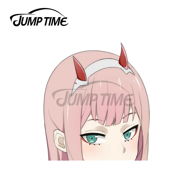 Время скачка 13x9 см для Zero Two Peeker Darling in the Franxx автомобильные наклейки