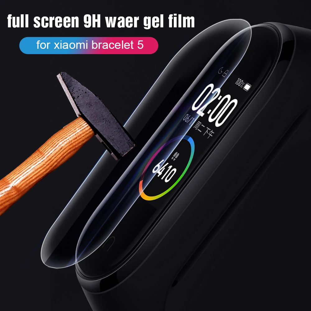 Гидрогелевая Защитная пленка 5 шт. для Xiaomi Mi Band 4 защитная экрана xiaomi band не