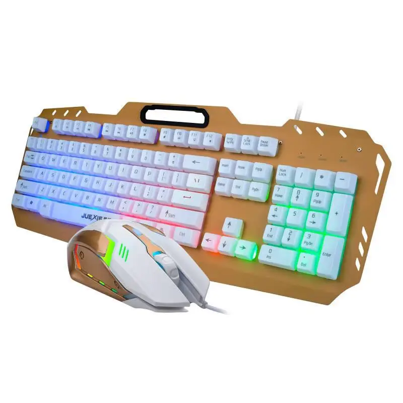 

MG Scorpion Keyboard And Mouse Set Machinery Handfeel Desktop pc e-Sports Game Chicken for Home & Office Use Backlight Mouse And