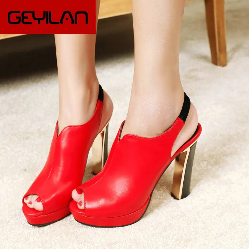 

2019 Summer Open Toe High Heels Female Platform Gladiator Sandals Super High Heels Pumps Slip On Party Dress Shoes Women