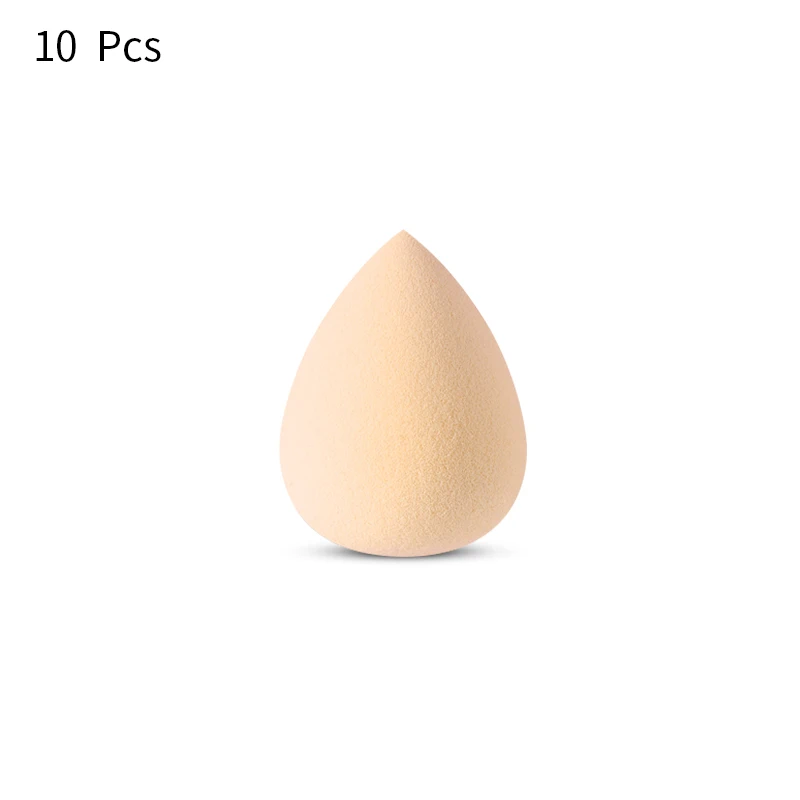 T10-10pcs Спонж для макияжа, 10 шт., косметический спонж для растушевки лица, безупречная основа, крем для растушевки, косметический спонж для пудры - Цвет: T10-10pcs