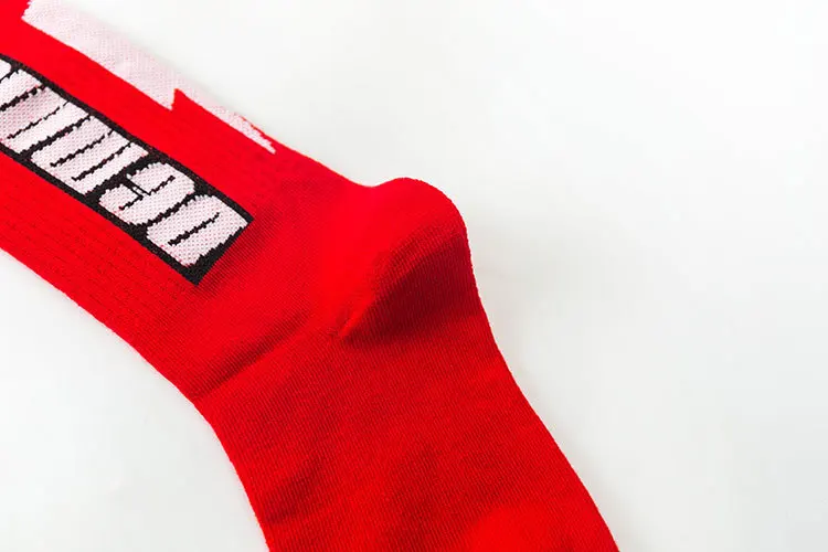 Harajuku Men's Sock ship hop Cool Funny Skate Socks New Fashion personality lightning letter Casual Men Long Crew Cotton socks
