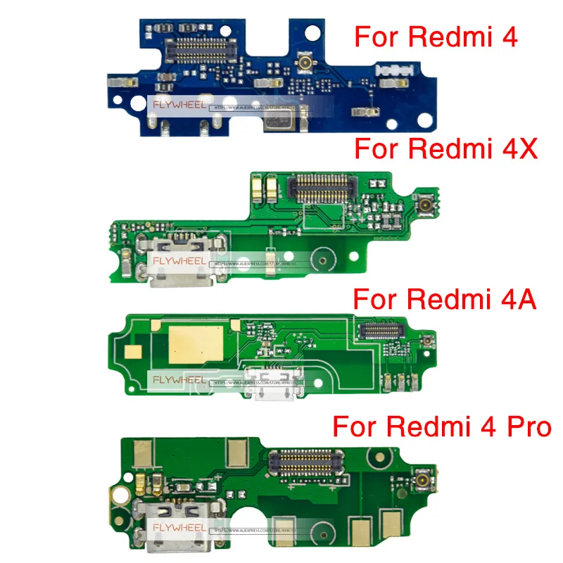

1pcs USB Charger Dock Board Connector Flex Cable For Xiaomi Redmi 4 4A 4X Pro Charging Port Replacement Parts