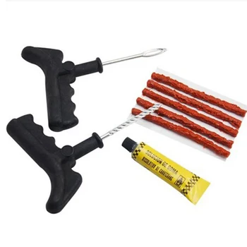

Tubeless Tyre Repair Kit Needle Patch Fix Tool For Truck Bike Auto Repair Fast Puncture Plug Repair Block Air Leaking Tools