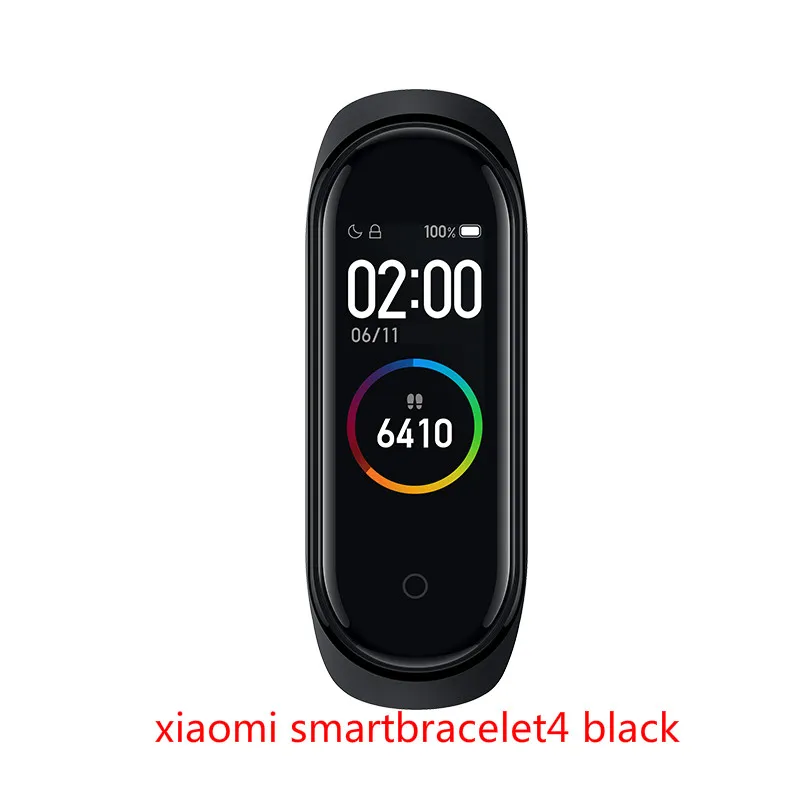 Xiaomi mi Band 4 умный браслет 3 цвета AMOLED экран mi band 4 Smartband фитнес-тренажер Bluetooth спортивный водонепроницаемый смарт-браслет - Цвет: smartbracelet4 black