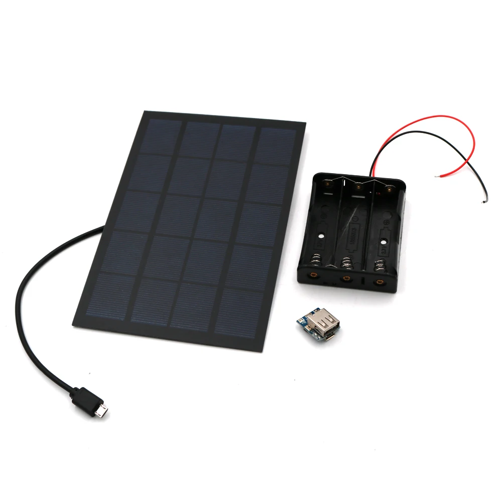 Battery Charger DIY Solar Panel Power Bank Battery BOX 3.7V to 5V Micro USB 2A Boost Mobile 18650 Lithium Battery Charger PCB Board