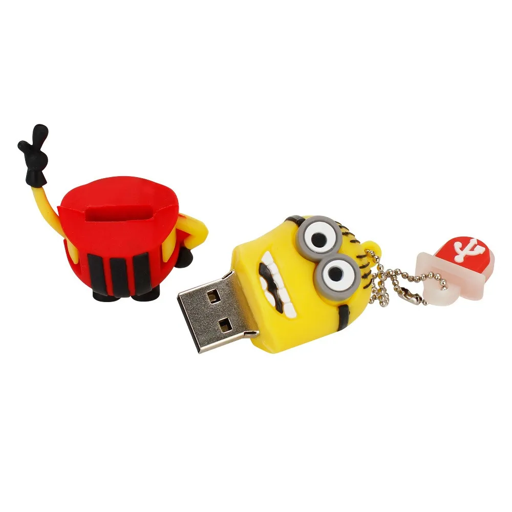 Флешка 128 ГБ реальная емкость USB 2,0 Флешка в форме героя мультика стиль usb флеш-накопитель 8 ГБ 16 ГБ 32 ГБ 64 Гб USB memoria stick